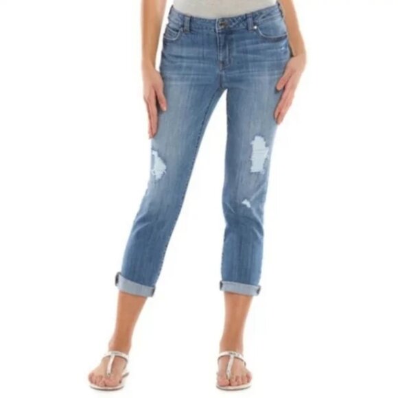 Jennifer Lopez Blue Ankle & Cropped Jeans - Picture 1 of 6